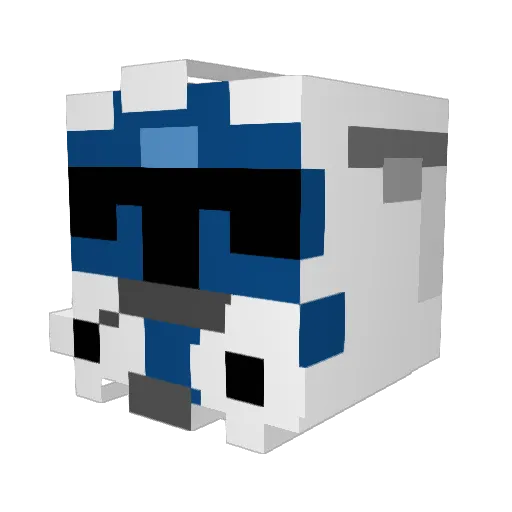 Grandle_Z Minecraft avatar head, 3D render
