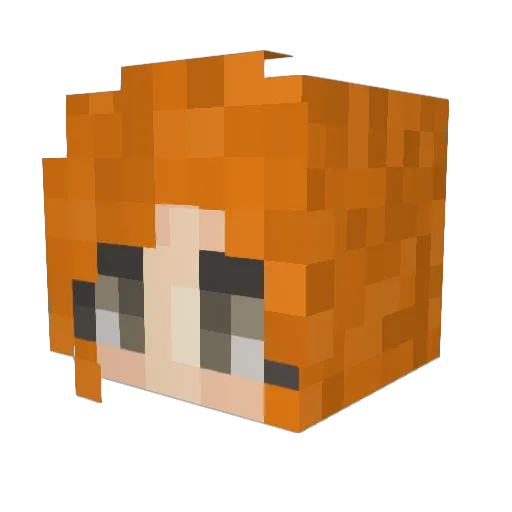 GrandmaDyd Minecraft avatar head, 3D render