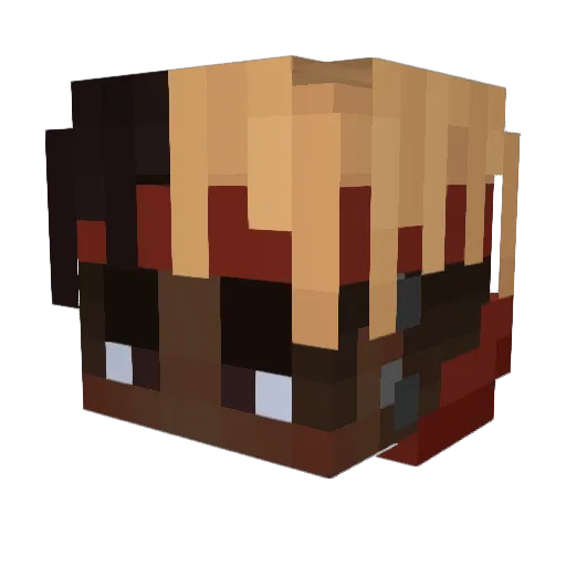 GrandmaJenkins Minecraft avatar head, 3D render