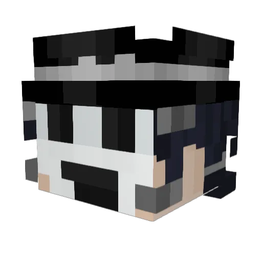Grandmaa_ Minecraft avatar head, 3D render