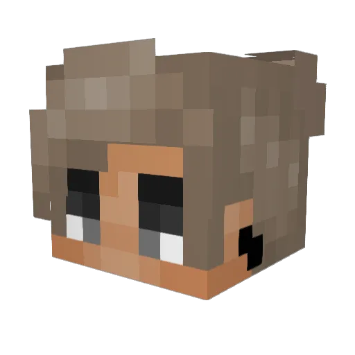 Grandmaslaya69 Minecraft avatar head, 3D render