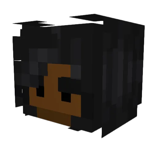 GrandmasterBelle Minecraft avatar head, 3D render