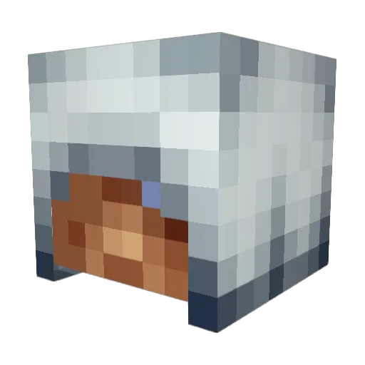 Grandmastermind Minecraft avatar head, 3D render