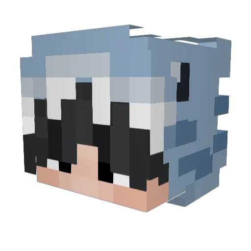 Grandpanda99 Minecraft avatar head, 3D render