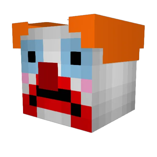 Grandpere515 Minecraft avatar head, 3D render