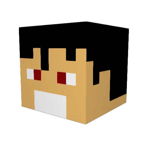 Grane99 Minecraft avatar head, 3D render