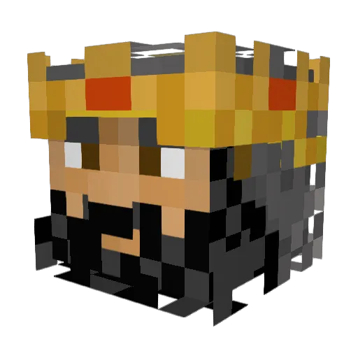GranisStone Minecraft avatar head, 3D render