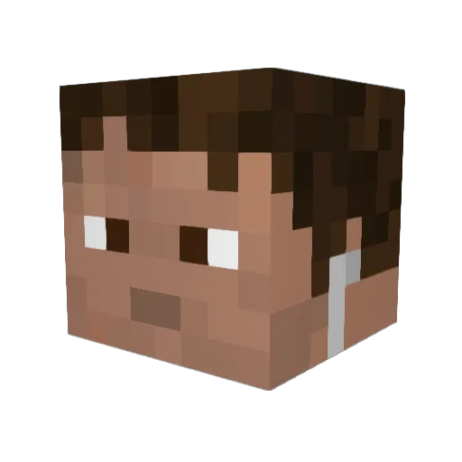Granit91 Minecraft avatar head, 3D render