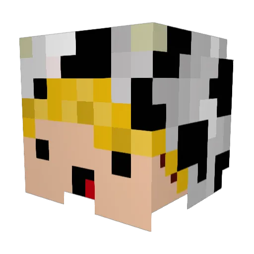 Granit99 Minecraft avatar head, 3D render