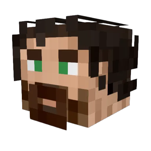 GraniumHDZ Minecraft avatar head, 3D render