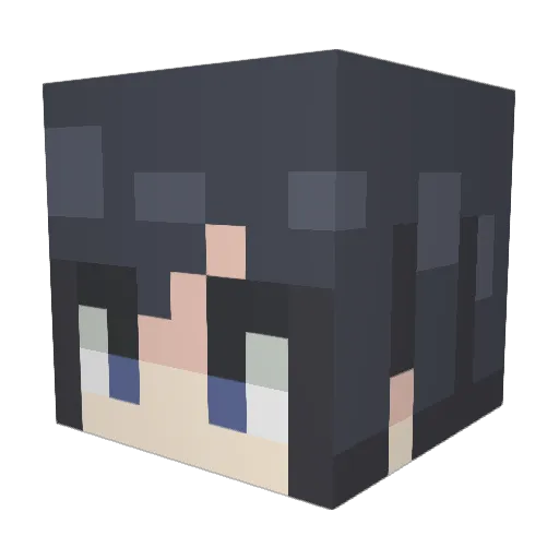 GranjaVector Minecraft avatar head, 3D render