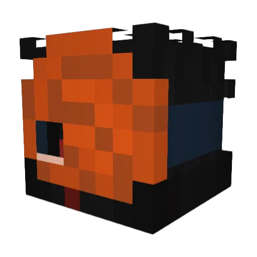 Grannnt Minecraft avatar head, 3D render