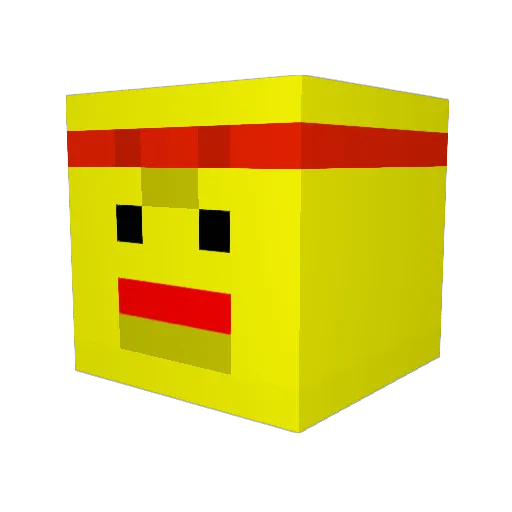 Granny237 Minecraft avatar head, 3D render