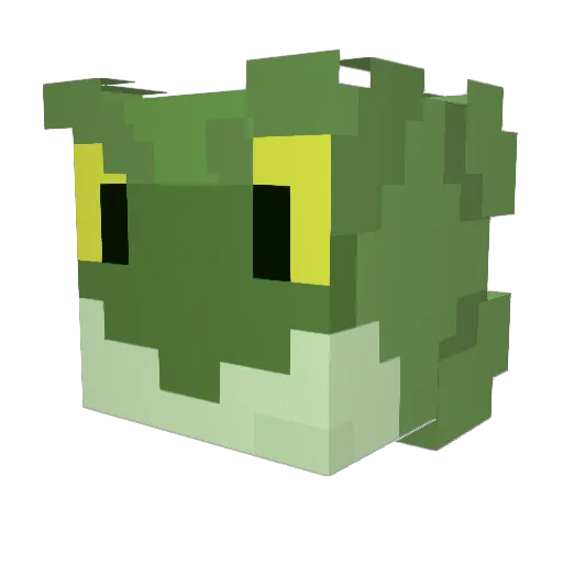 GrannyA2007 Minecraft avatar head, 3D render