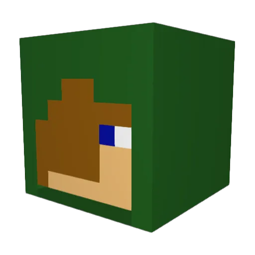 GrannyApples1920 Minecraft avatar head, 3D render
