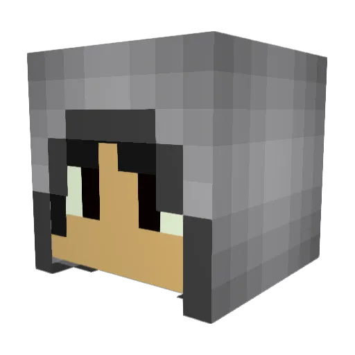 GrannyGumJobz Minecraft avatar head, 3D render