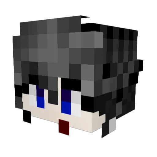 Granny_Yu Minecraft avatar head, 3D render