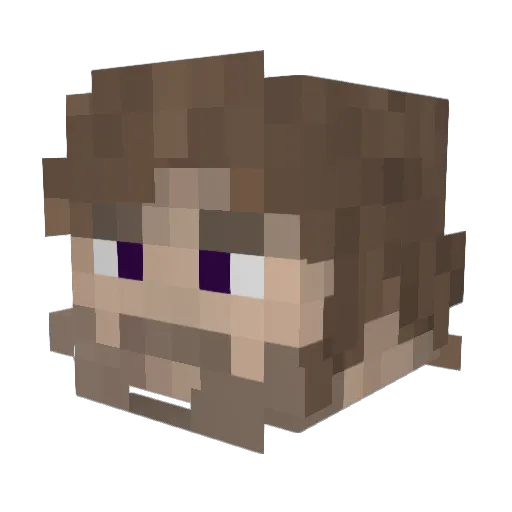Granol1n Minecraft avatar head, 3D render