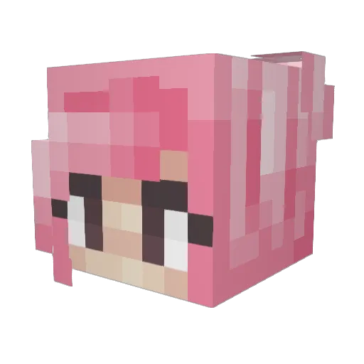 GranolaKayla Minecraft avatar head, 3D render