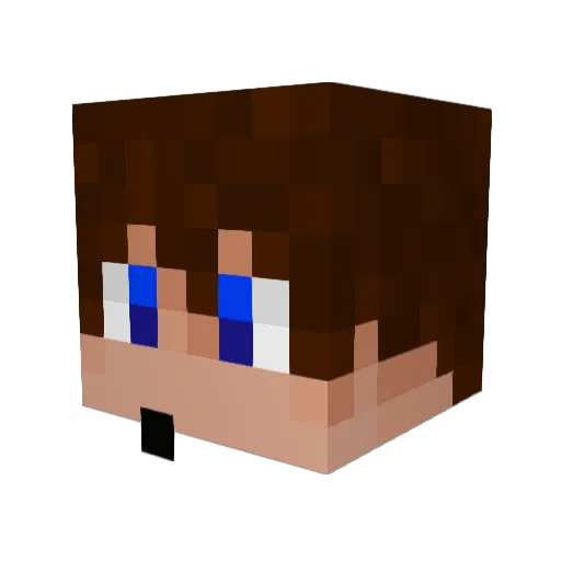 GranolaxD Minecraft avatar head, 3D render