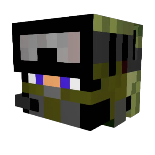 Grant14405 Minecraft avatar head, 3D render