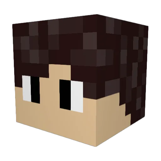 GrantGamingYT Minecraft avatar head, 3D render