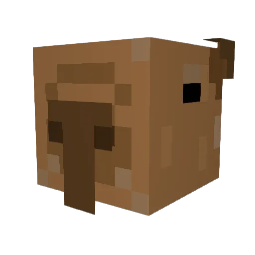 Granteo Minecraft avatar head, 3D render