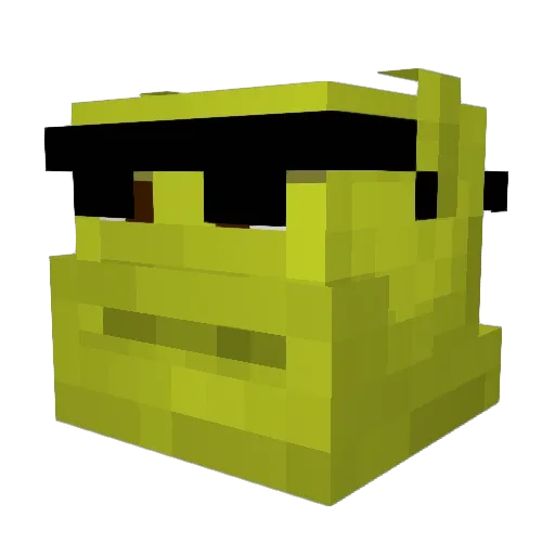 Granuha Minecraft avatar head, 3D render