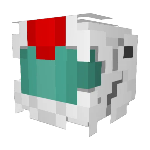 GrapePeeler Minecraft avatar head, 3D render