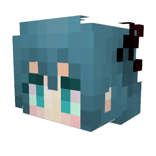 Grape_Soda Minecraft avatar head, 3D render