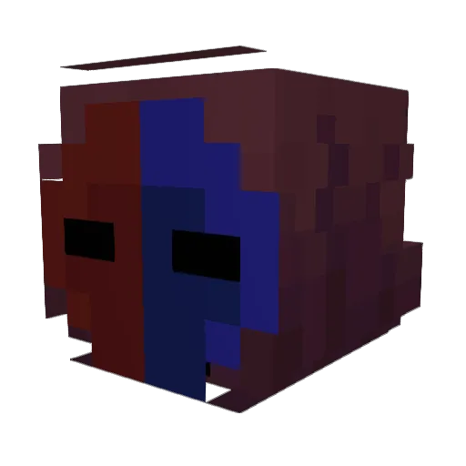 GrapesEatPeople Minecraft avatar head, 3D render