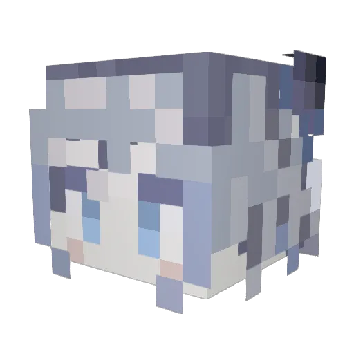 Graphene11 Minecraft avatar head, 3D render