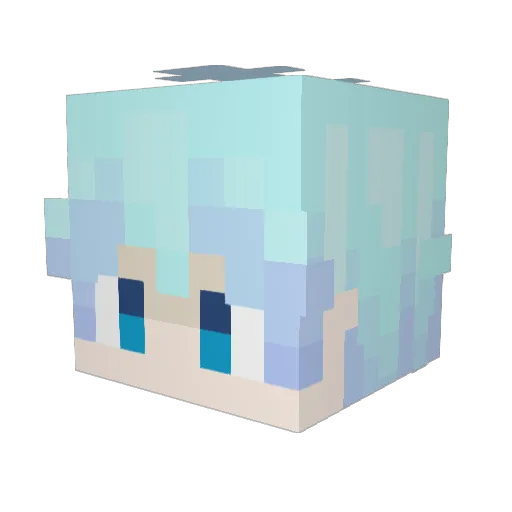 Graphic251 Minecraft avatar head, 3D render