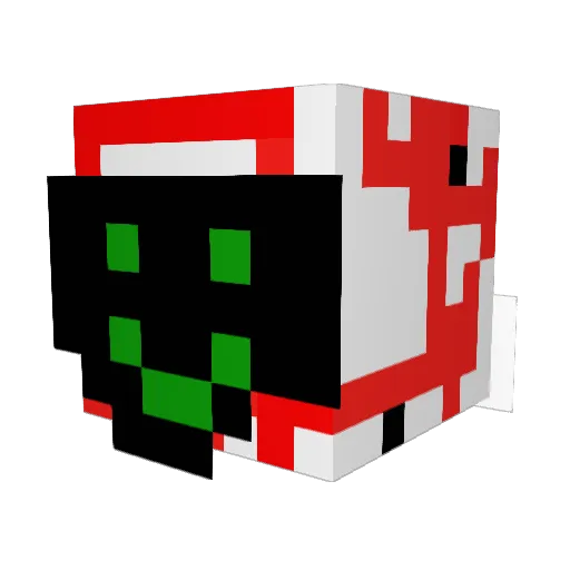 GraphicDesert27 Minecraft avatar head, 3D render