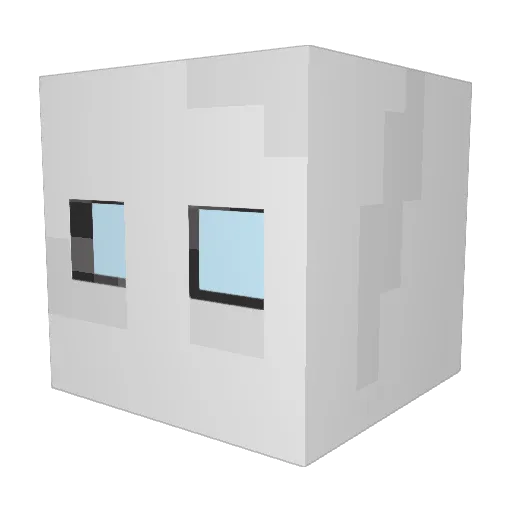 GraphicFox Minecraft avatar head, 3D render