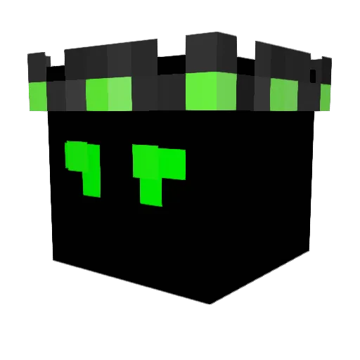 GraphicHeat Minecraft avatar head, 3D render