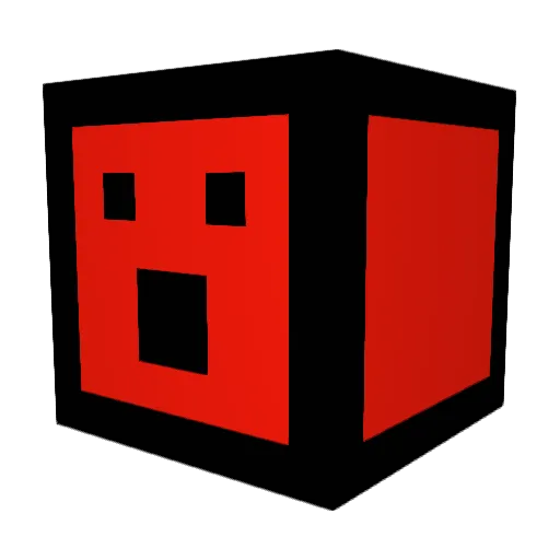 GraphicMicrobe Minecraft avatar head, 3D render