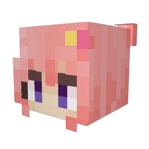 GraphicalSeaStar Minecraft avatar head, 3D render
