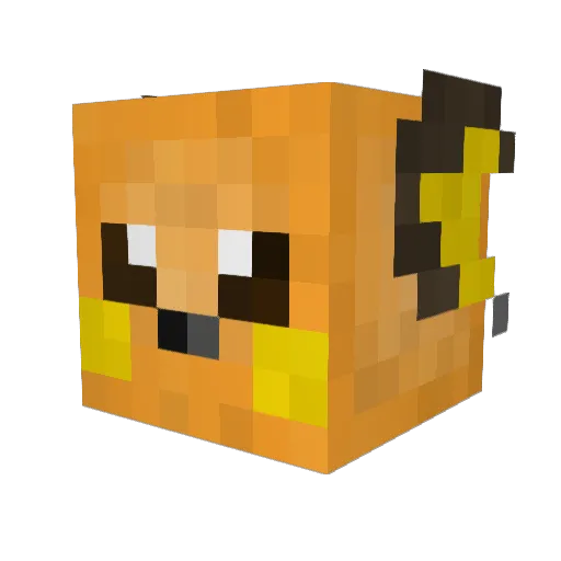 Graphite02 Minecraft avatar head, 3D render