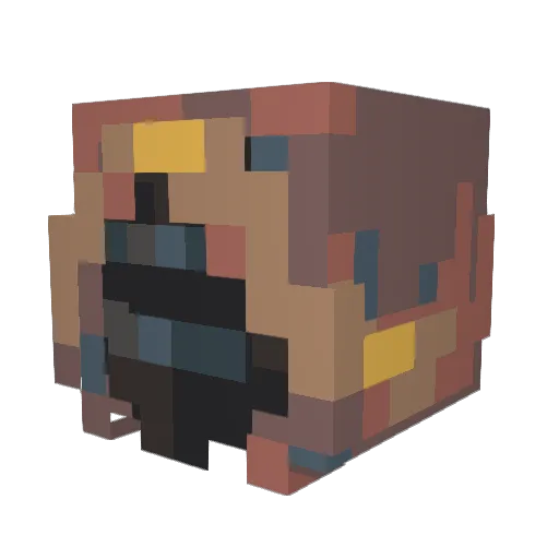Graphite1197 Minecraft avatar head, 3D render
