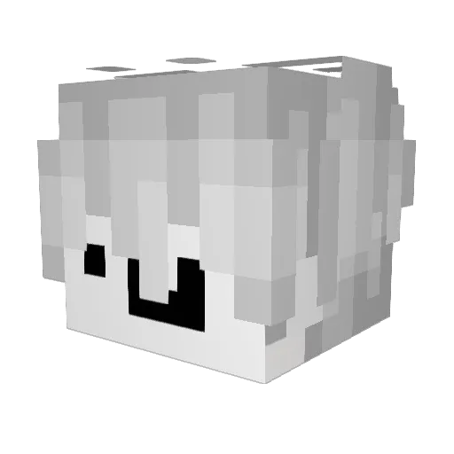Grapvfx Minecraft avatar head, 3D render