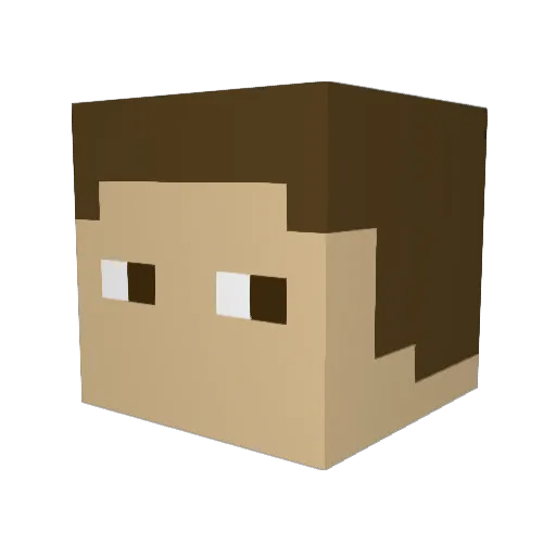 Grasdackel66 Minecraft avatar head, 3D render