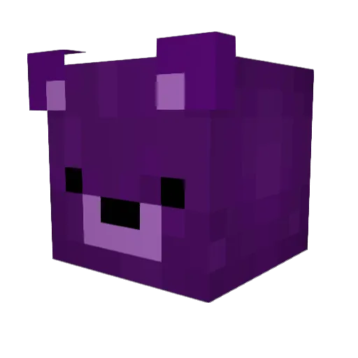 Grasias Minecraft avatar head, 3D render