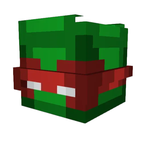 Grasmaaier_11 Minecraft avatar head, 3D render
