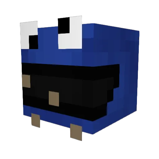 Grasouyet Minecraft avatar head, 3D render