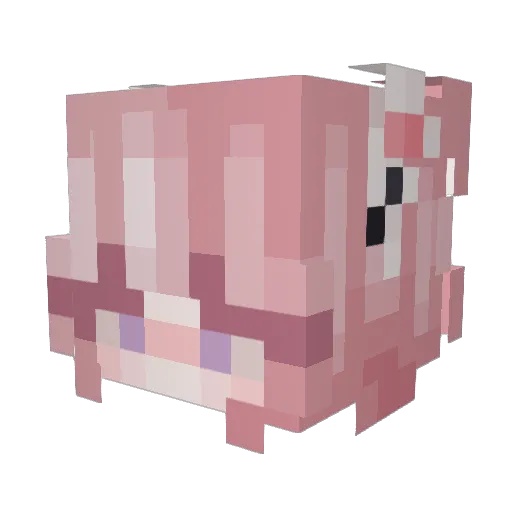 Grass320 Minecraft avatar head, 3D render