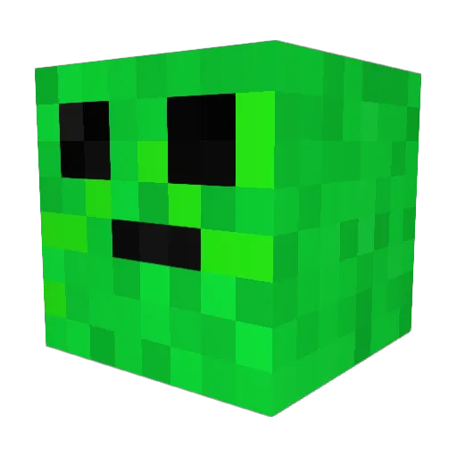 GrassBucket Minecraft avatar head, 3D render