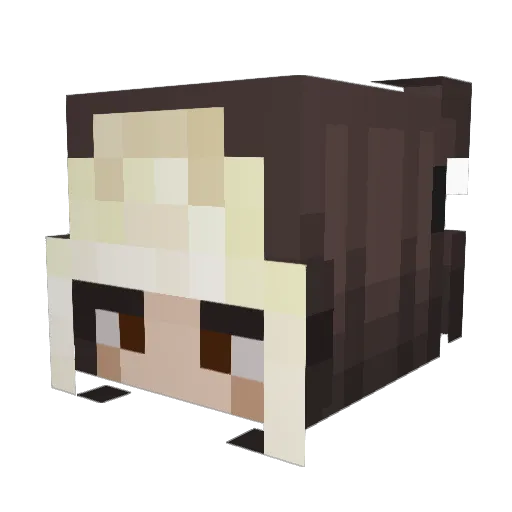 GrassSnakes Minecraft avatar head, 3D render