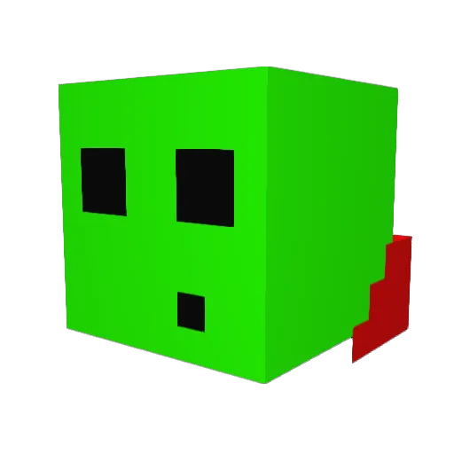 Grasswheat Minecraft avatar head, 3D render
