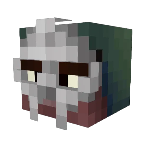 GratefulPen9214 Minecraft avatar head, 3D render